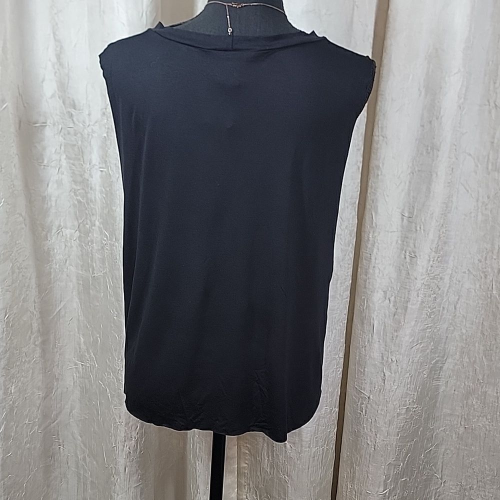 Embellished Black Muscle Tank Top - Picture 9 of 13